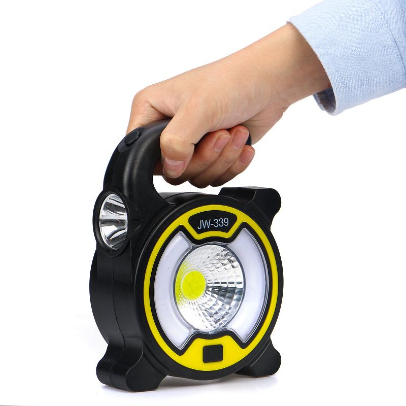 5w 1200mah Cob Camping Light Multifunkční Flood Bluetooth Reproduktory Venkovní Pracovní Světlo