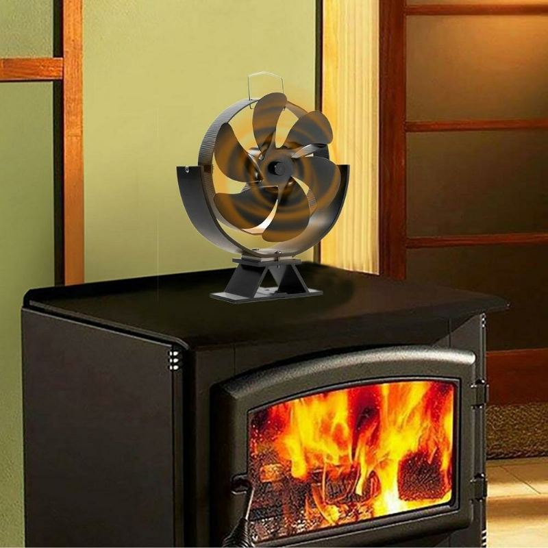 6-lopatkový Hořák Na Dřevo Krbový Ventilátor