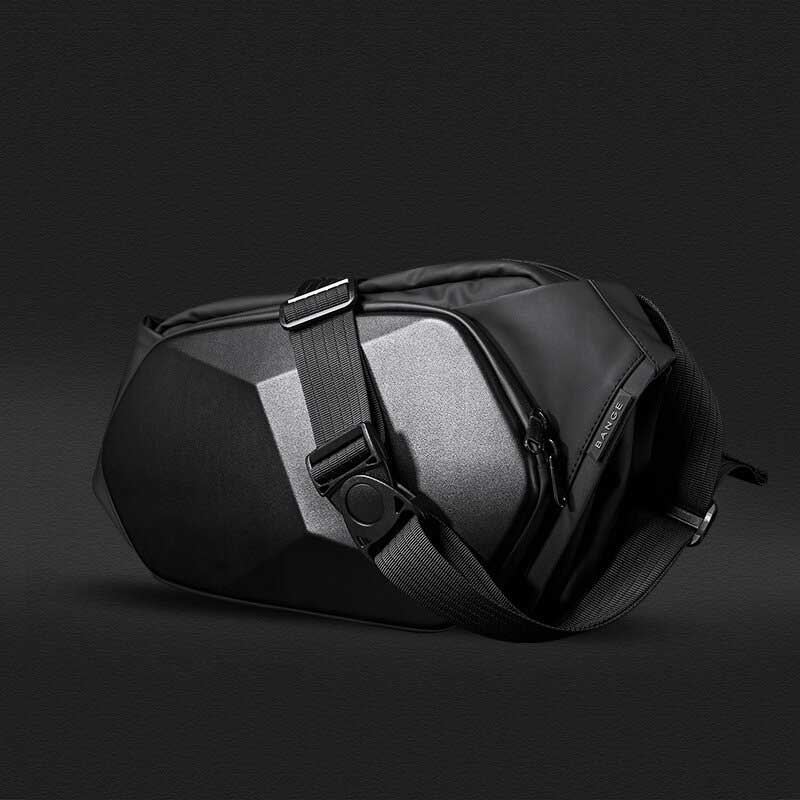 Bange 7229 Locomotive Sling Bag Anti-theft Vodotěsná Hard Shell Hrudní Crossbody Taška Přes Rameno Cyklistika Camping Sport