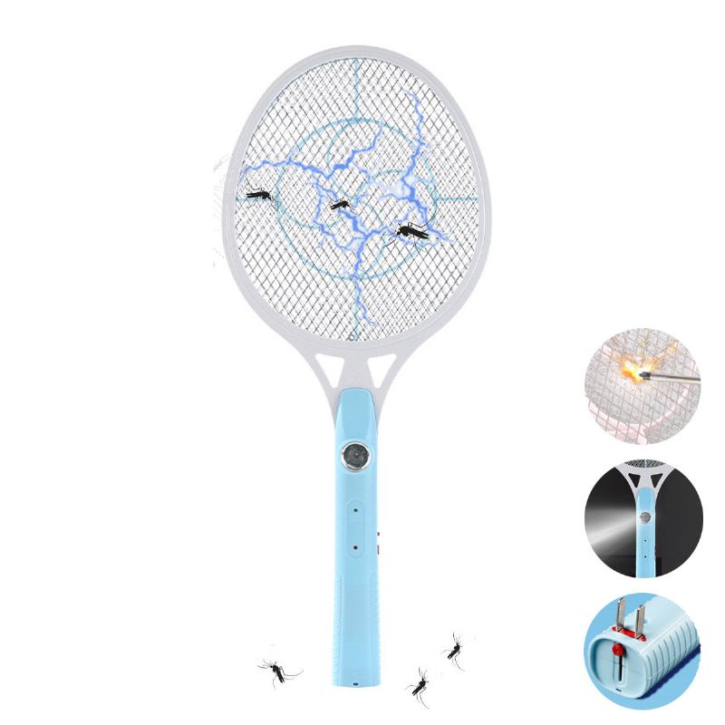 Dobíjecí Led Elektrická Plácačka Na Mouchy Rozprašovač Komárů Home Camping Travel