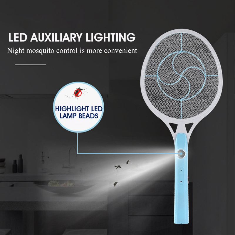 Dobíjecí Led Elektrická Plácačka Na Mouchy Rozprašovač Komárů Home Camping Travel