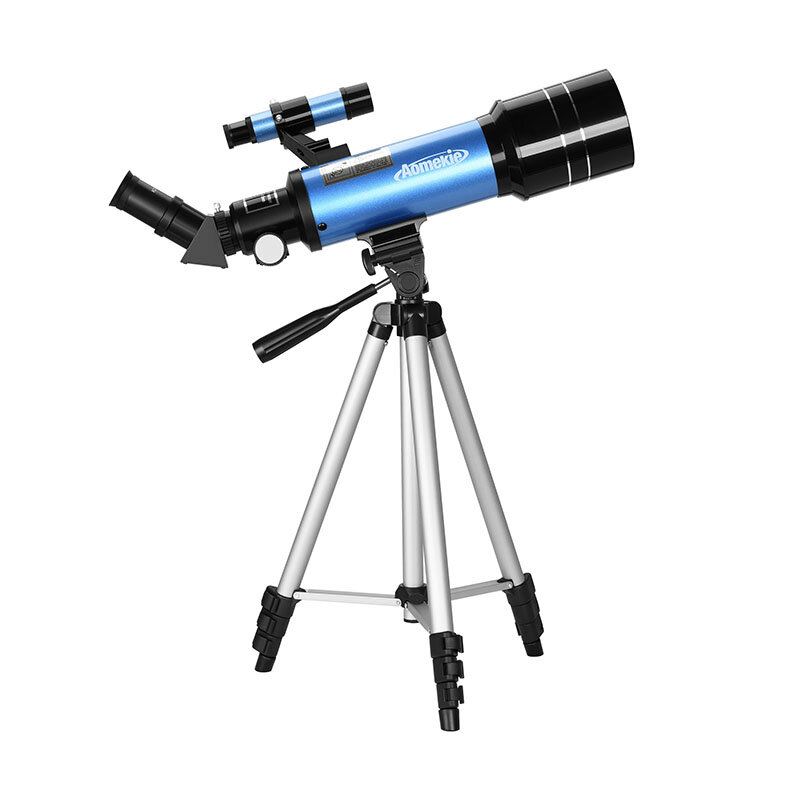 Eu Direct Aomekie 40070 66x Hd Astronomický Dalekohled 70mm Refraktorový Teleskop Vztyčující Okulár 3x Barlow Lens Finderscope Se Stativovým Telefonním Adaptérem