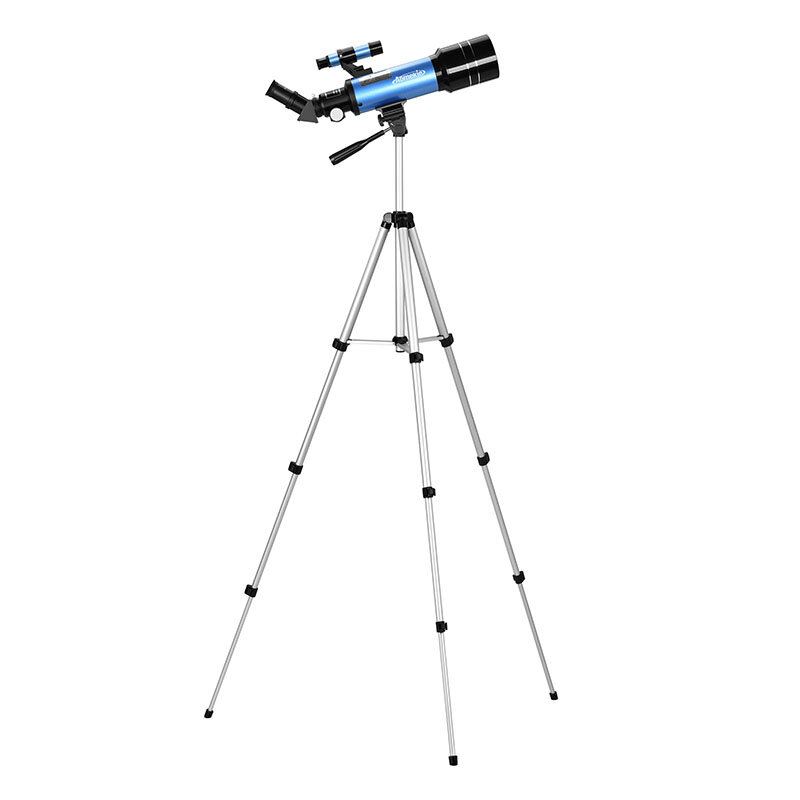 Eu Direct Aomekie 40070 66x Hd Astronomický Dalekohled 70mm Refraktorový Teleskop Vztyčující Okulár 3x Barlow Lens Finderscope Se Stativovým Telefonním Adaptérem