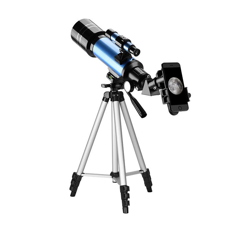 Eu Direct Aomekie 40070 66x Hd Astronomický Dalekohled 70mm Refraktorový Teleskop Vztyčující Okulár 3x Barlow Lens Finderscope Se Stativovým Telefonním Adaptérem