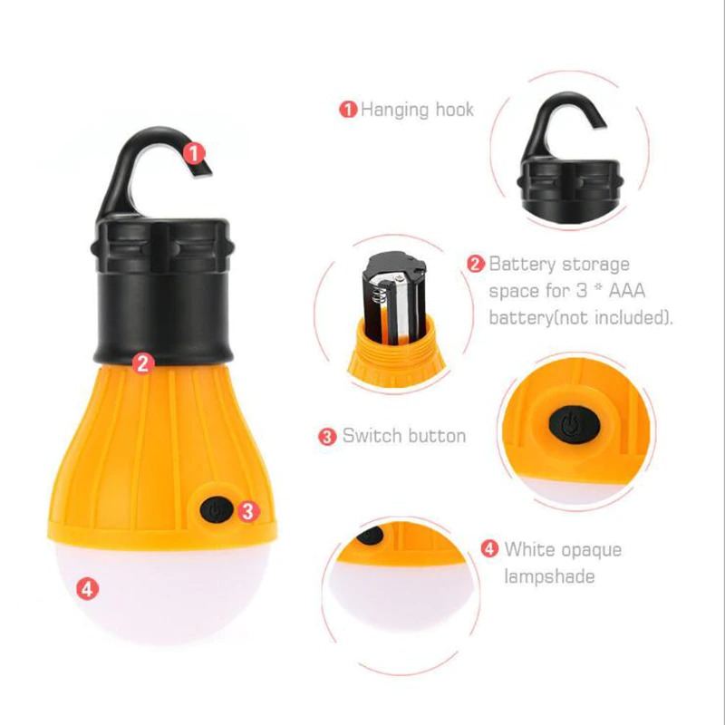 Kempingová Lampa Lehká Venkovní Světla