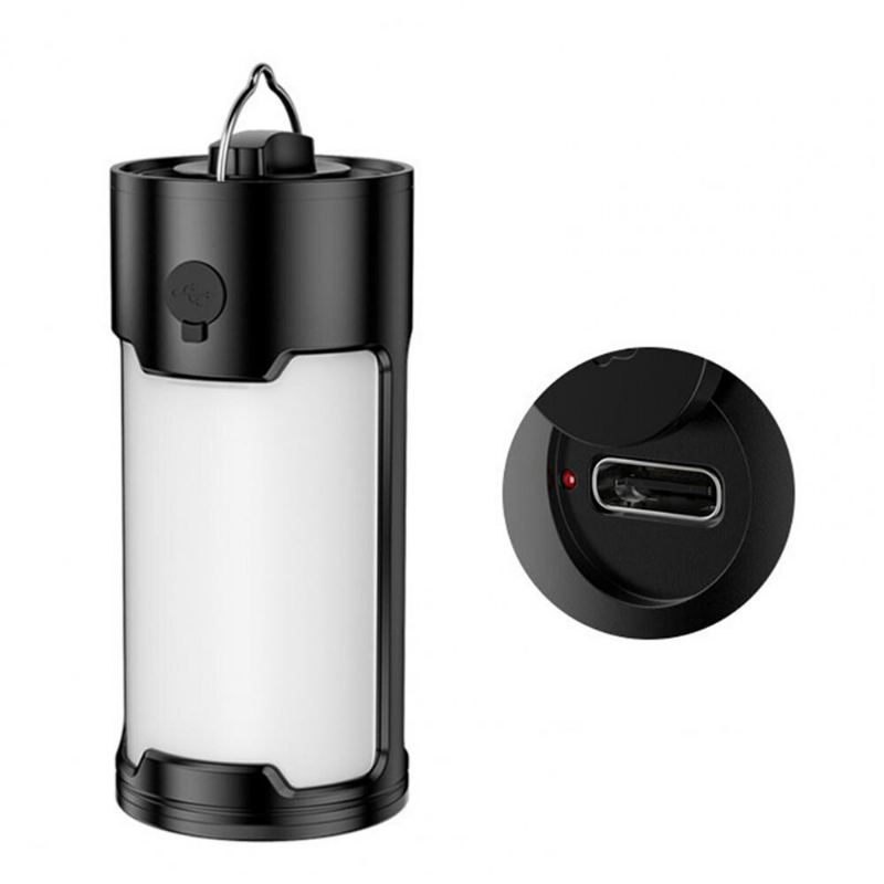 Led Camping Lucerna Dobíjecí Vestavěná Baterie 18650 Přenosná Stanová Lampa Venkovní Voděodolné Kempingové Nouzové Světlo