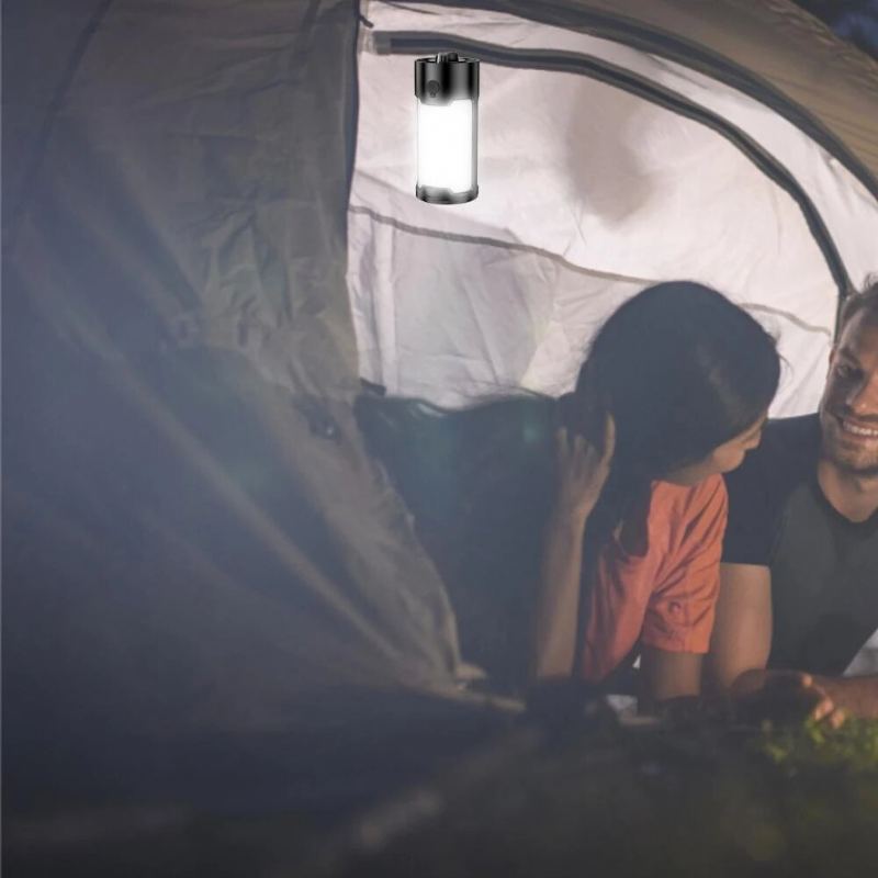Led Camping Lucerna Dobíjecí Vestavěná Baterie 18650 Přenosná Stanová Lampa Venkovní Voděodolné Kempingové Nouzové Světlo