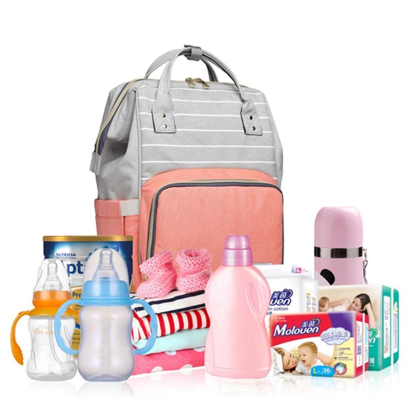 Lequeen Mummy Těhotenské Pleny Batoh Velkokapacitní Dětská Taška Přes Rameno Outdoor / Cestovní