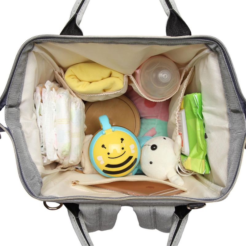 Lequeen Mummy Těhotenské Pleny Batoh Velkokapacitní Dětská Taška Přes Rameno Outdoor / Cestovní