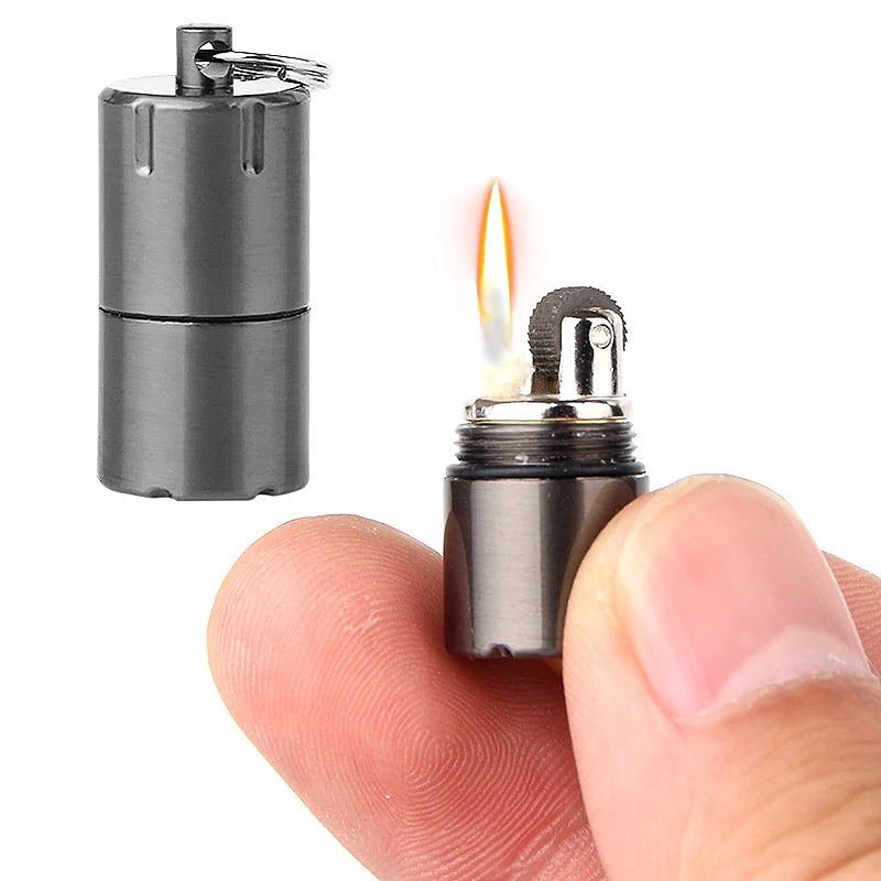 Mini Zapalovač Klíčenka Bez Benzínového Petrolejového Oleje Pro Venkovní Použití