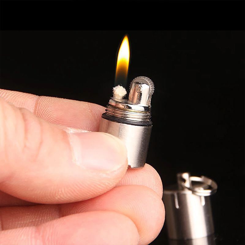 Mini Zapalovač Klíčenka Bez Benzínového Petrolejového Oleje Pro Venkovní Použití