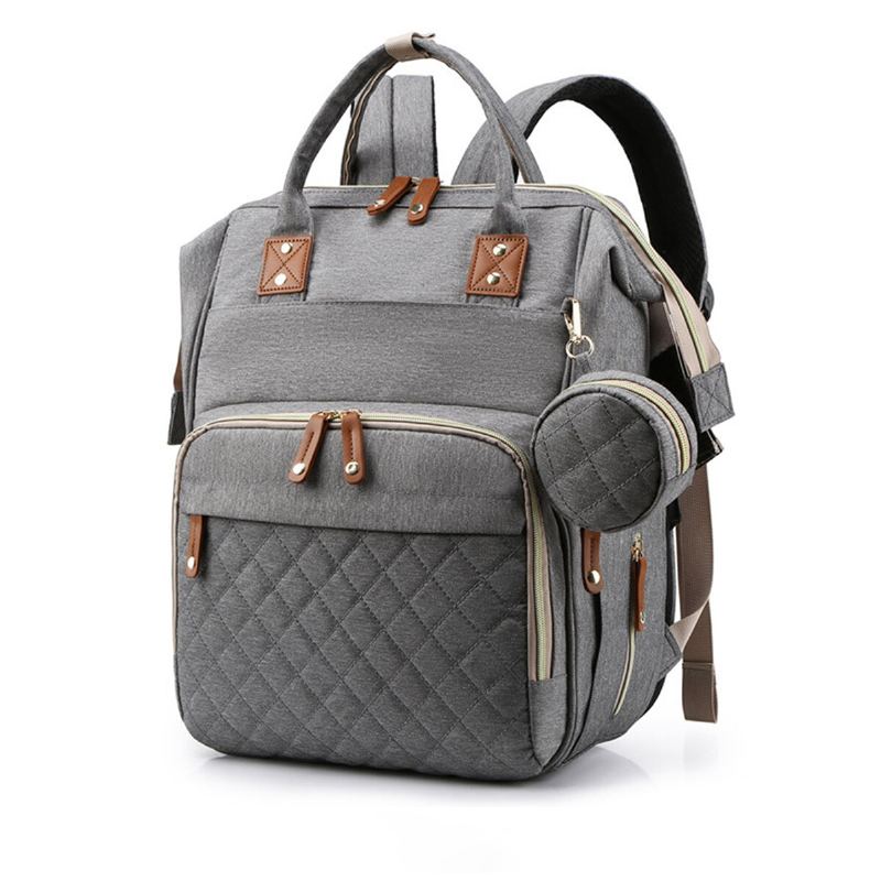 Mumie Backpack Usb Port Skládací Taška Na Plenky Multifunkční Outdoor Travel