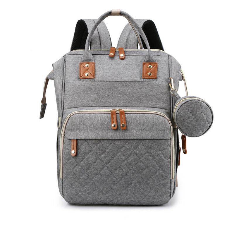 Mumie Backpack Usb Port Skládací Taška Na Plenky Multifunkční Outdoor Travel