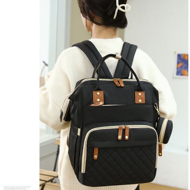 Mumie Backpack Usb Port Skládací Taška Na Plenky Multifunkční Outdoor Travel