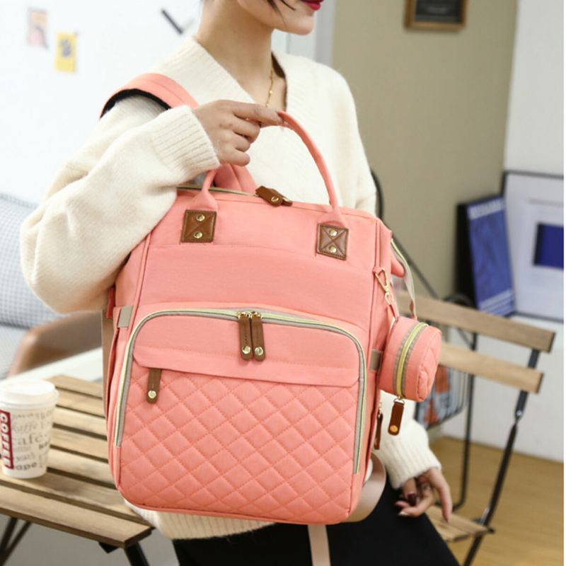 Mumie Backpack Usb Port Skládací Taška Na Plenky Multifunkční Outdoor Travel
