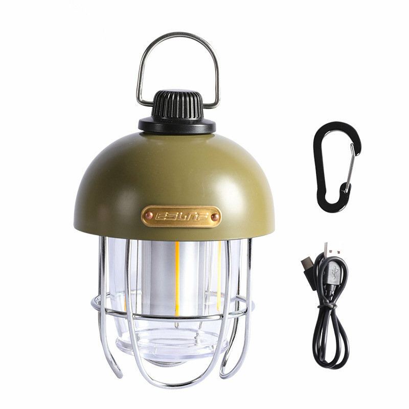 Outdoor Camping Camp Light Přenosné Světlo Do Stanu Usb Dobíjecí Ipx3 Vodotěsné Bílé A Teplé Nastavitelné