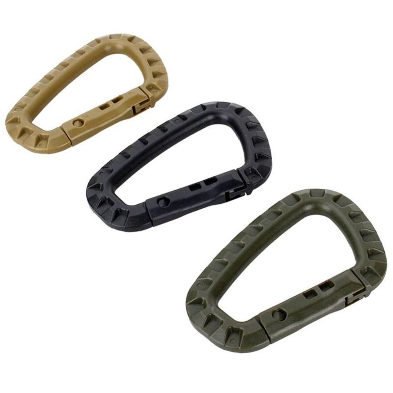 Outdoor Edc Gear Muti Tool Tac Link Keychain Snap Hook D-ring