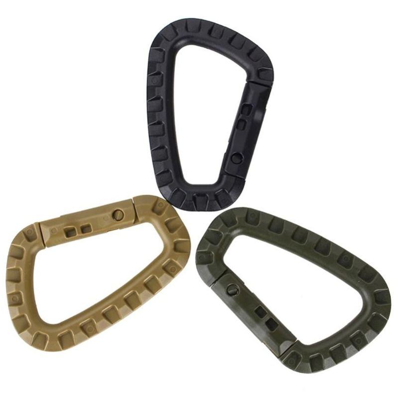 Outdoor Edc Gear Muti Tool Tac Link Keychain Snap Hook D-ring