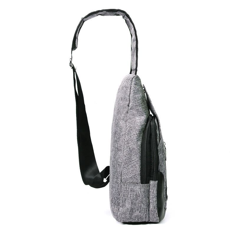 Pánská Náprsní Taška Usb Proti Krádeži Crossbody Messenger Batoh Přes Rameno Sling Pack Sports Travel