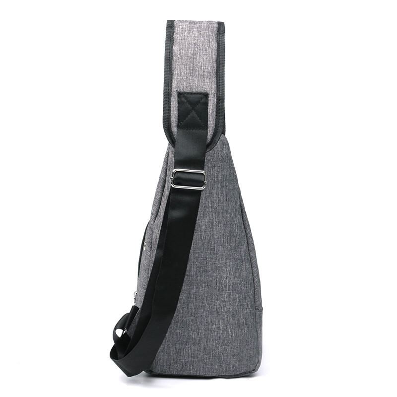 Pánská Náprsní Taška Usb Proti Krádeži Crossbody Messenger Batoh Přes Rameno Sling Pack Sports Travel