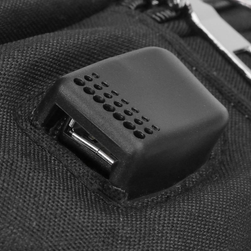 Pánská Náprsní Taška Usb Proti Krádeži Crossbody Messenger Batoh Přes Rameno Sling Pack Sports Travel