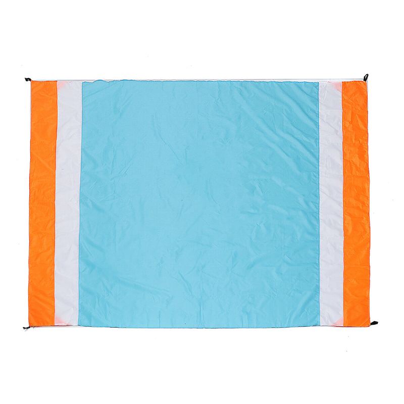 Plážová Podložka 200 X 210 cm Deka Bez Písku Vodotěsná Na Piknik Nadměrná Sluneční Clona Baldachýn Outdoor Camping Cestování