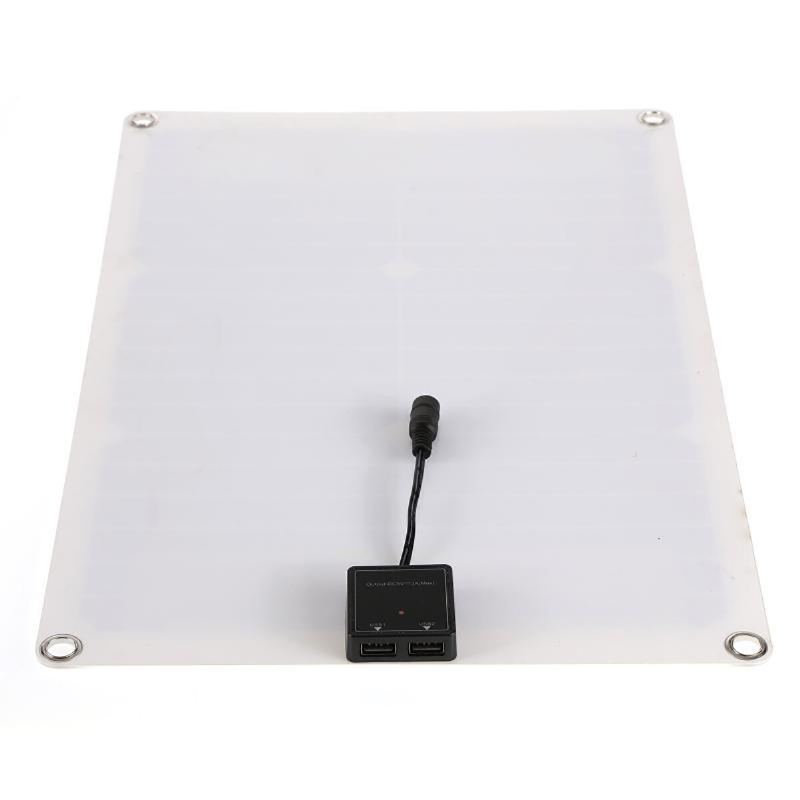 Přenosný 30w 18v Solární Panel Multifunkční Sada Nabíječky Vodotěsná Nouzová Fotovoltaická Nabíječka Pro Venkovní Cestování Kempování Rv
