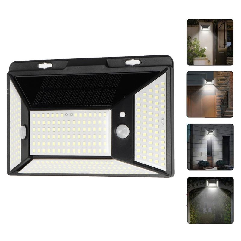 Solární Zahradní Světlo 316led Vodotěsné Nástěnné Svítidlo S Pohybovým Senzorem Pro Venkovní Osvětlení Terasy