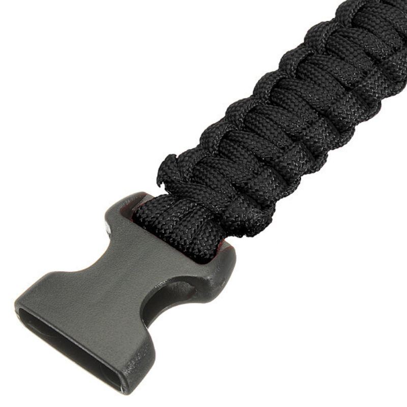 Survival Paracord Náramek Whistle Světelné Vojenské Hodinky Na Zápěstí
