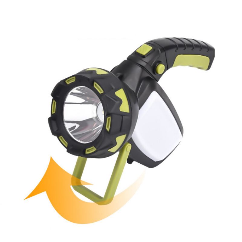 T6+cob Led Reflektor 120° Nastavitelný 6 Režimů Usb Nabíjení Searchlight Power Display Kempingová Lampa Powerbanka Pro Turistiku Lov Svítilnu