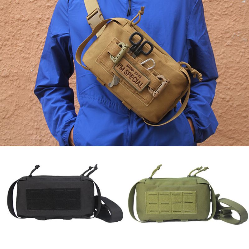 Taktická Taška Přes Rameno Men Sling Crossbody Molle Bag Camping Cestování Rybaření Vojenský Batoh