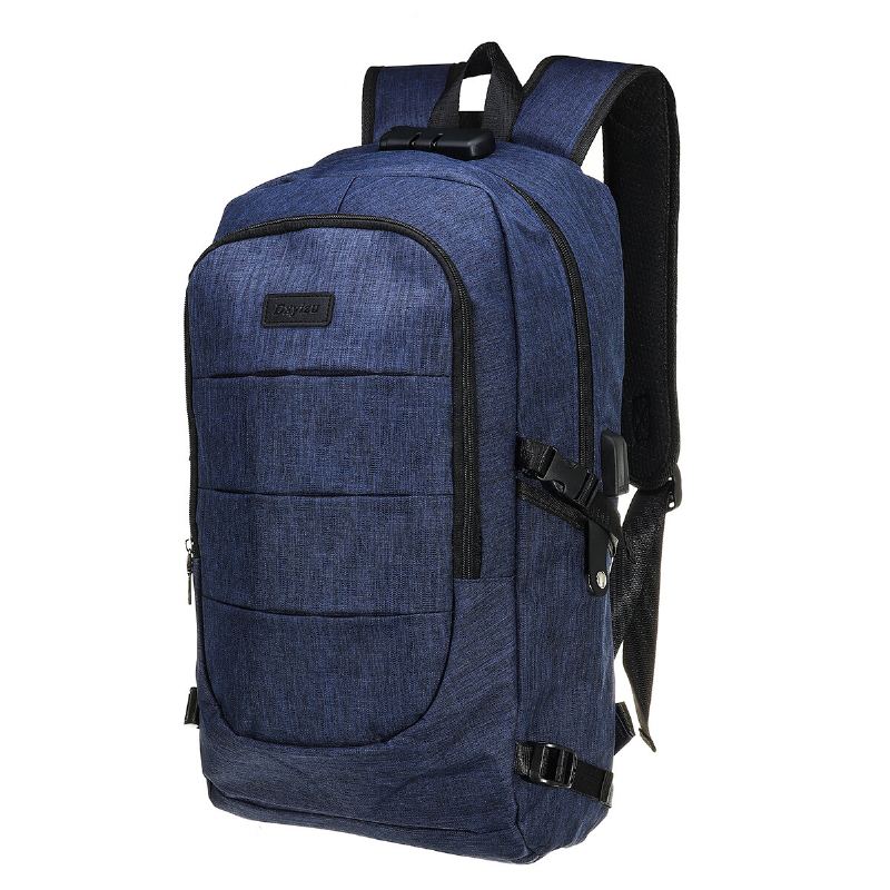 Unisex Batoh Na Notebook S Ochranou Proti Krádeži Cestovní Do Školy Do S Bezpečným Zámkem + Usb Port