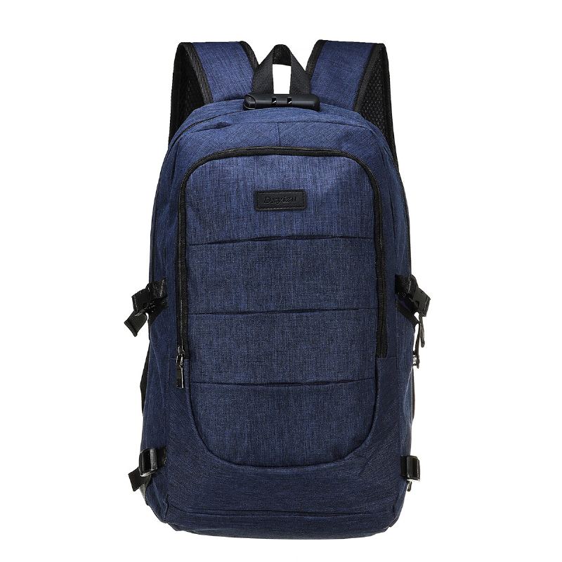 Unisex Batoh Na Notebook S Ochranou Proti Krádeži Cestovní Do Školy Do S Bezpečným Zámkem + Usb Port