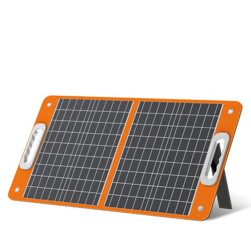 Us Direct 18v 60w Skládací Solární Panel Přenosná Nabíječka S Dc Výstupem Usb-c Qc3.0 Pro Telefony Tablety Camping Van Rv Trip