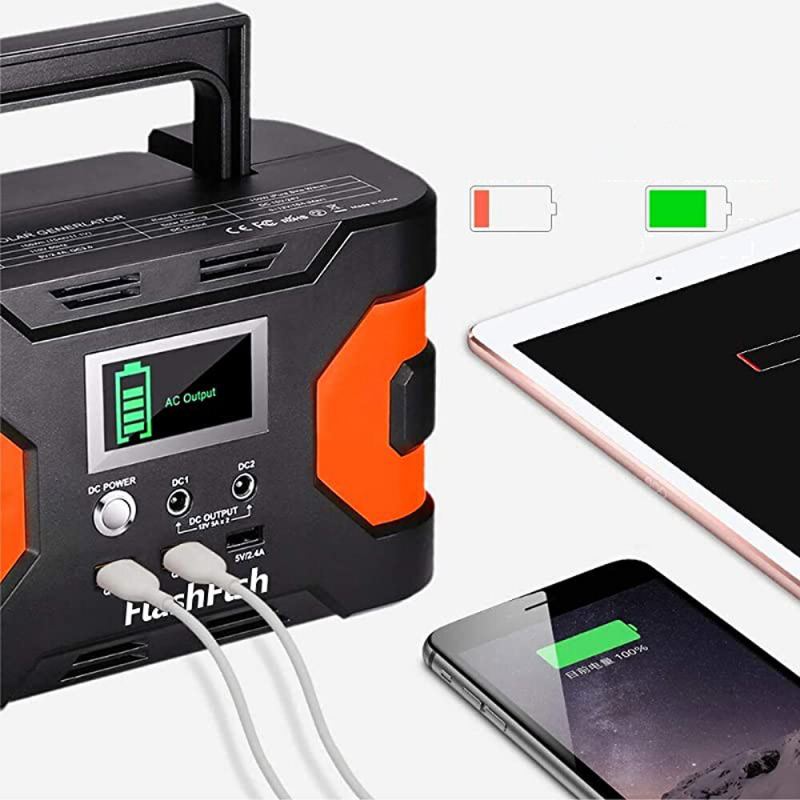 Us Direct Flashfish Ea150 200w Špičkový Výkon 166wh 45000mah Přenosná Elektrárna + Tsp 18v 60w Skládací Přenosný Záložní Solární Panel Pro Nouzovou Energii