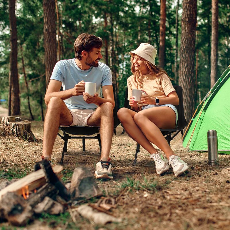 Venkovní Kempingová Židle Přenosná Skládací Plážová Turistika Piknikové Sedátko Rybářské Nářadí Se 2 Úložnými Taškami