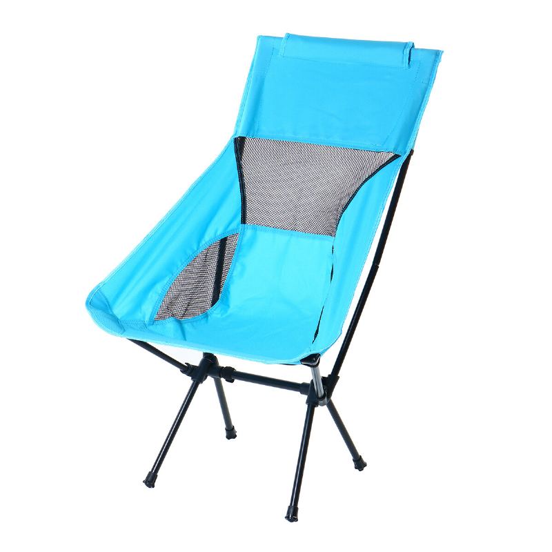 Venkovní Kempingové Křeslo Oxford Cloth Přenosné Skládací Prodloužení Ultralehké Sedátko Pro Rybářský Piknik Bbq Pláž 120 Kg Max.