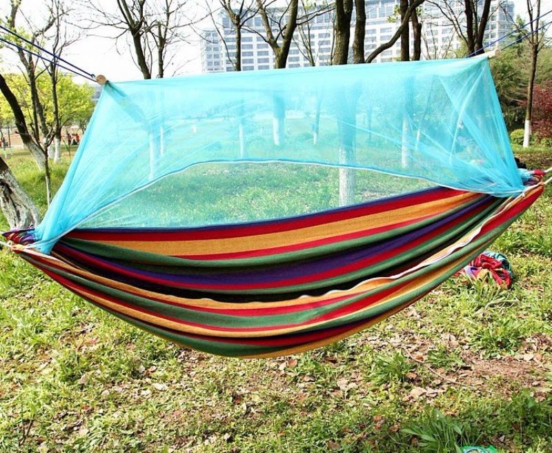 Venkovní Přenosná Houpací Houpačka Camp Patio Dvůr Závěsná Postel Se Stromem S Moskytiérou