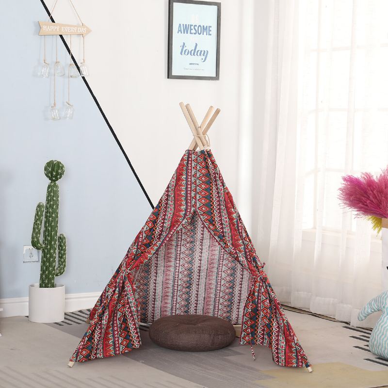 Zábavný Přenosný Cvičný Stan Pro Děti K Narozeninám S Vnitřním Skládacím Teepee
