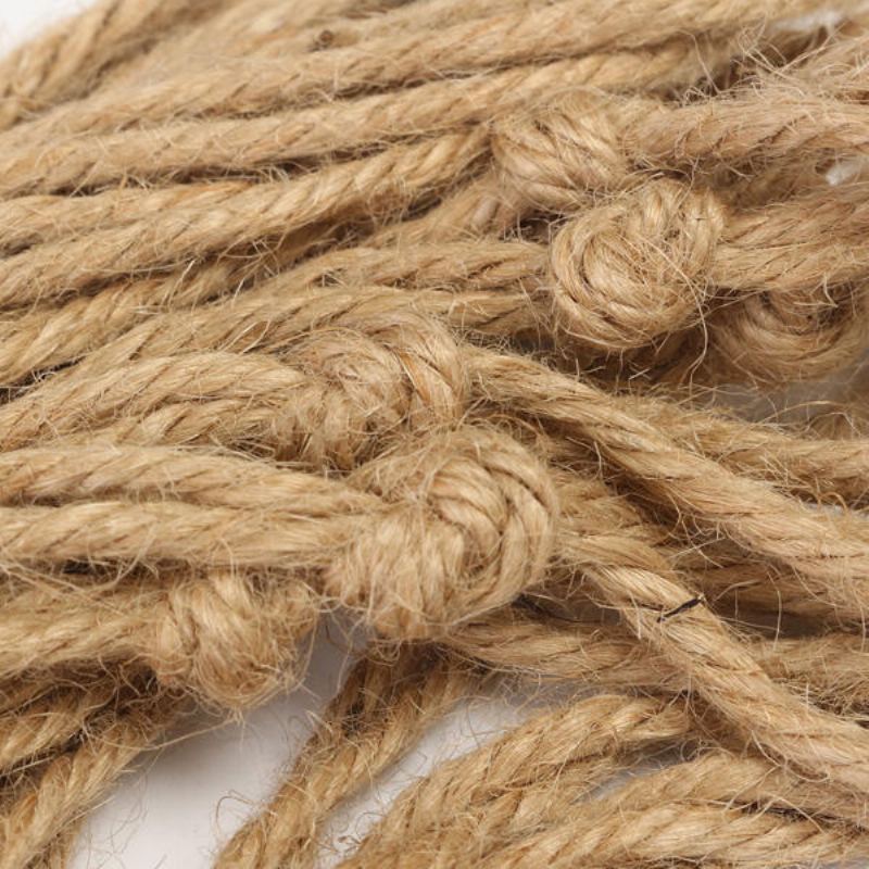 40palcový Květináč Závěs Na Rostliny Macrame Jutové Lano Vnitřní Venkovní Dekorativní Šňůra