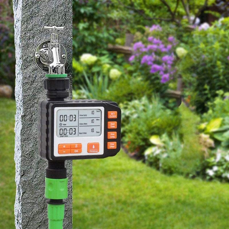 Automatický Časovač Postřikovače Digitální Zahradní Vodovodní Kohoutek S Hadicí Na Trávník Ovladač Zavlažovacího Systému S Led Obrazovkou