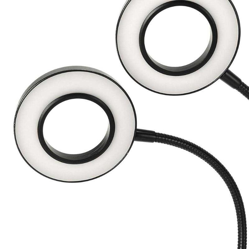 Lustreon Usb 18w 3heads Clip-on Grow Light Stmívatelné Časovací Lampa Na Rostliny Pro Pokojovou Květinu Dc5v