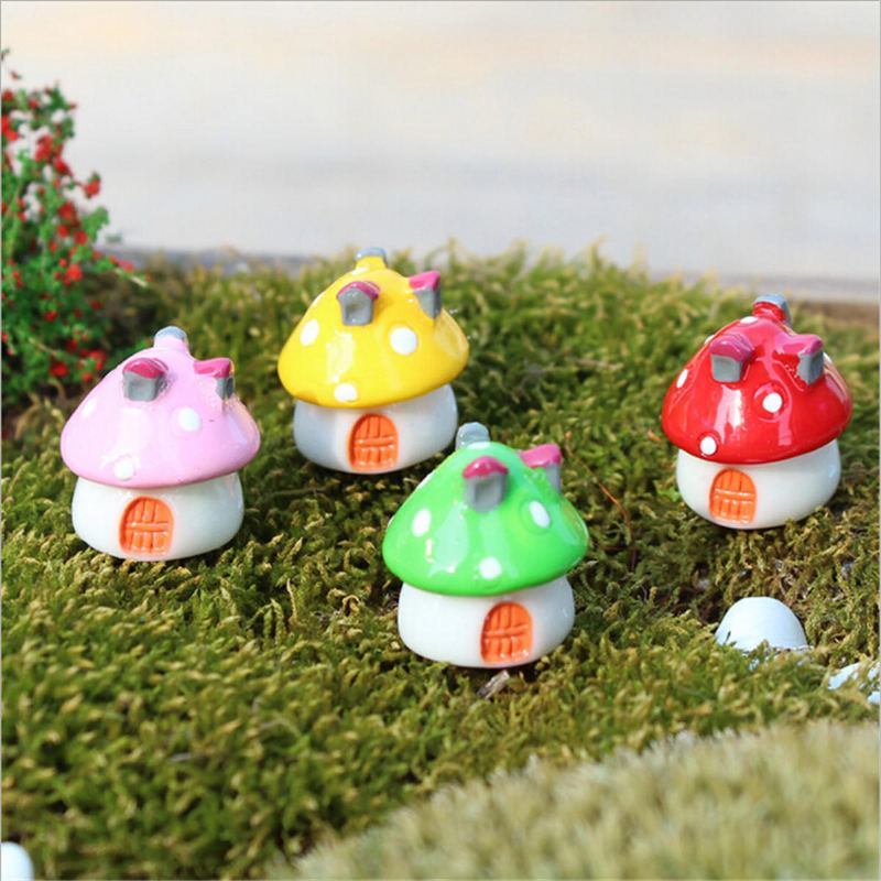 Miniaturní Houba Ornament Hrnková Rostlina Krajina Zahrada Diy Dekor