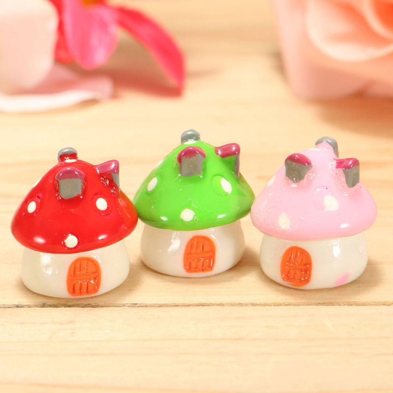 Miniaturní Houba Ornament Hrnková Rostlina Krajina Zahrada Diy Dekor