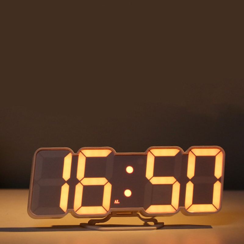30 Digitální Rgb Led Budík Dálkové Ovládání Teplota Vlhkost Stolní Nástěnné Hodiny S Hlasovým Ovládáním