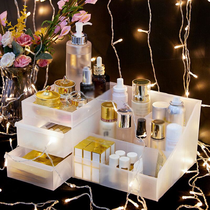 Kosmetický Organizér Plastová Zásuvka Na Make-up Pouzdro Na Šperky Úložný Box Na