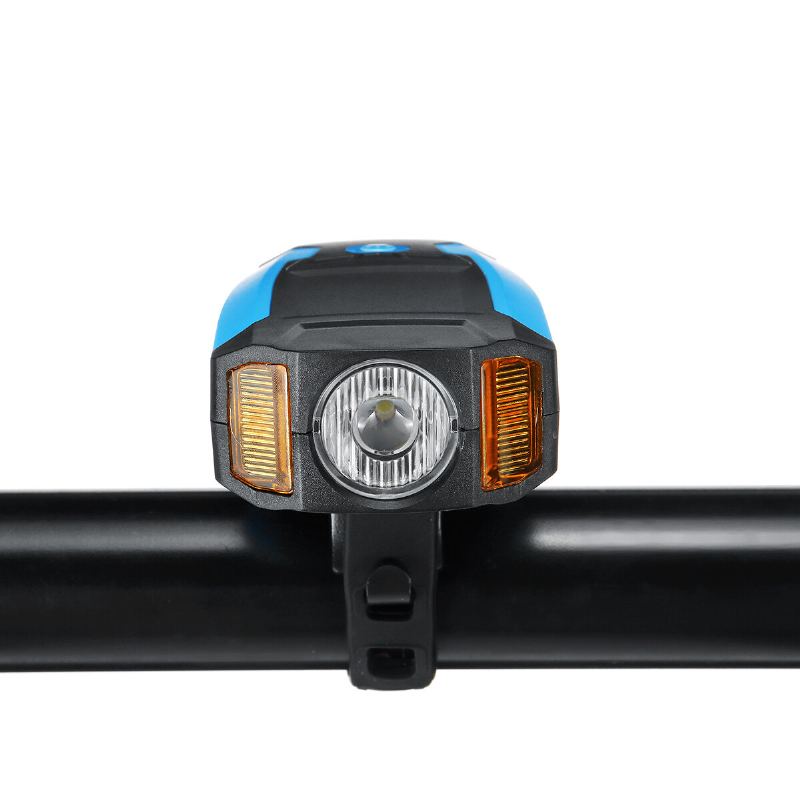 3-v-1 300lm Cob Cyklistický Světlomet Lcd Obrazovka 5-režimová Lampa Rámu Jízdního Kola 130db Bike Horn Vodotěsná Venkovní Cyklistika