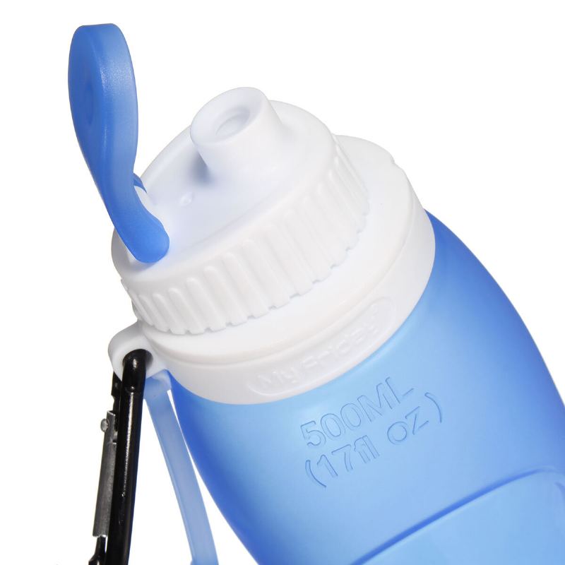 500ml Skládací Láhev Na Vodu Silikonová Konvice Bez Bpa Na Pití Outdoor Cestování Běh Pěší Turistika Cyklistika