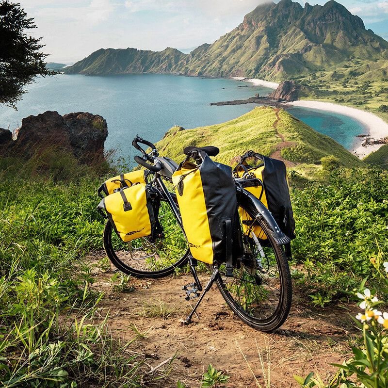 Afishtour Skládací 15-25l Taška Na Kolo Na Zadní Sedadlo Vodotěsná Na Cyklistické Bočnice Na Sedlovku Mtb Na Zavazadla Na Rám