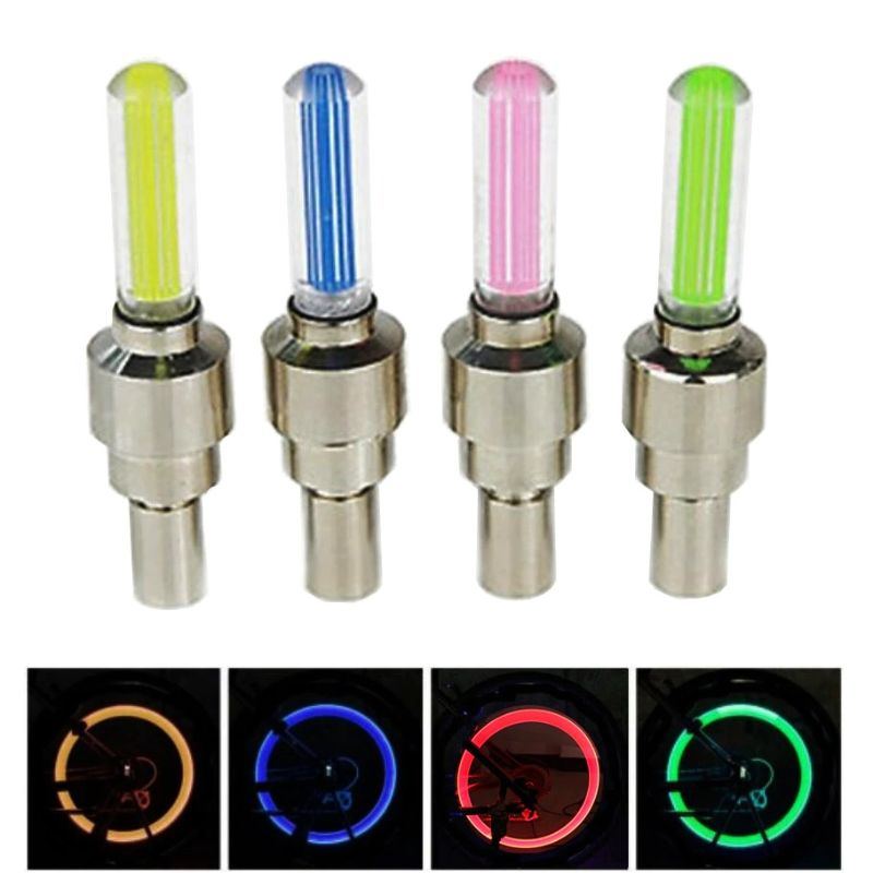 Bike Light Leds Plášťové Krytky Ventilků Kola Led Světlo